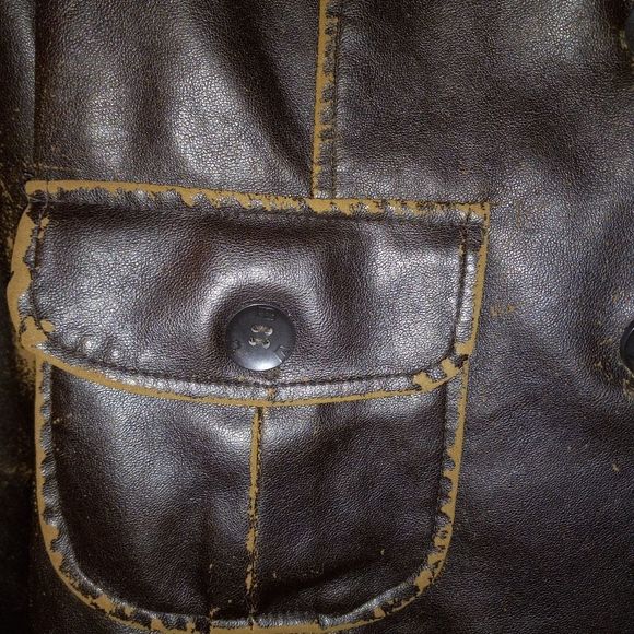 Vintage RVT CLOTHING Faux/Vegan Leather Jacket - Picture 4 of 9